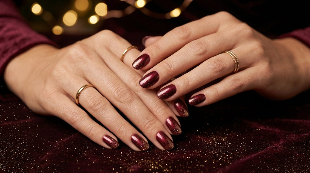 Coffret Press-On Nails — Éclat de Fêtes & Kit d'Application Offert